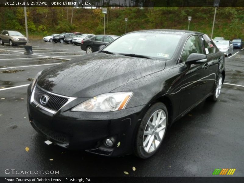 Obsidian Black / Black 2012 Lexus IS 250 AWD