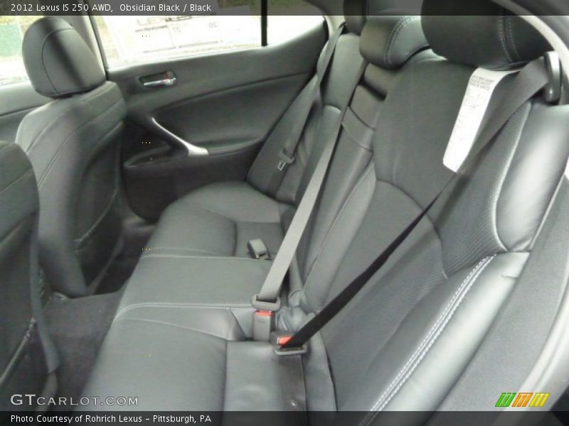 Obsidian Black / Black 2012 Lexus IS 250 AWD