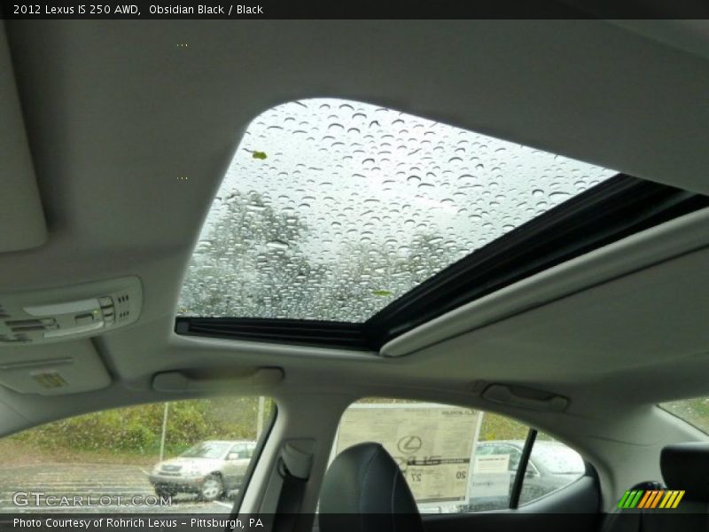 Obsidian Black / Black 2012 Lexus IS 250 AWD