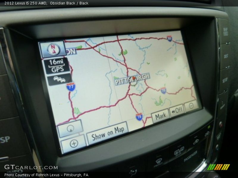 Obsidian Black / Black 2012 Lexus IS 250 AWD