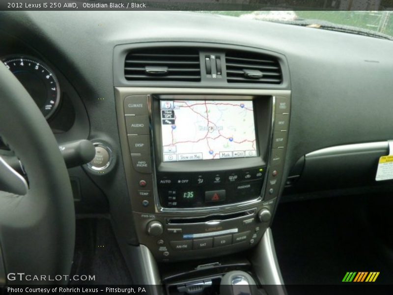 Obsidian Black / Black 2012 Lexus IS 250 AWD