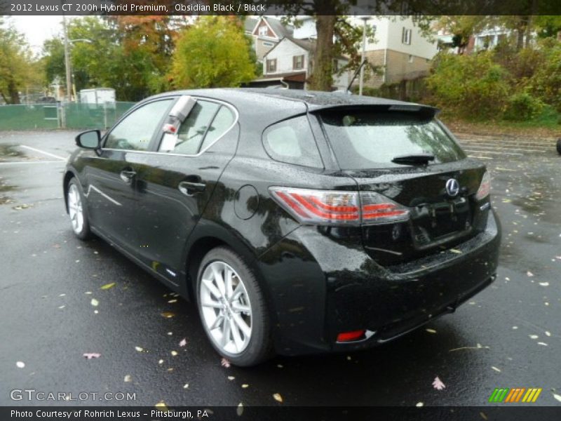 Obsidian Black / Black 2012 Lexus CT 200h Hybrid Premium