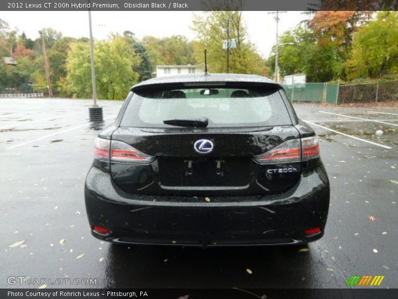 Obsidian Black / Black 2012 Lexus CT 200h Hybrid Premium