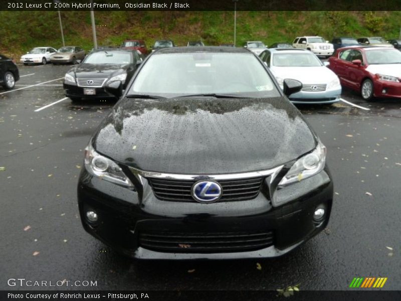 Obsidian Black / Black 2012 Lexus CT 200h Hybrid Premium