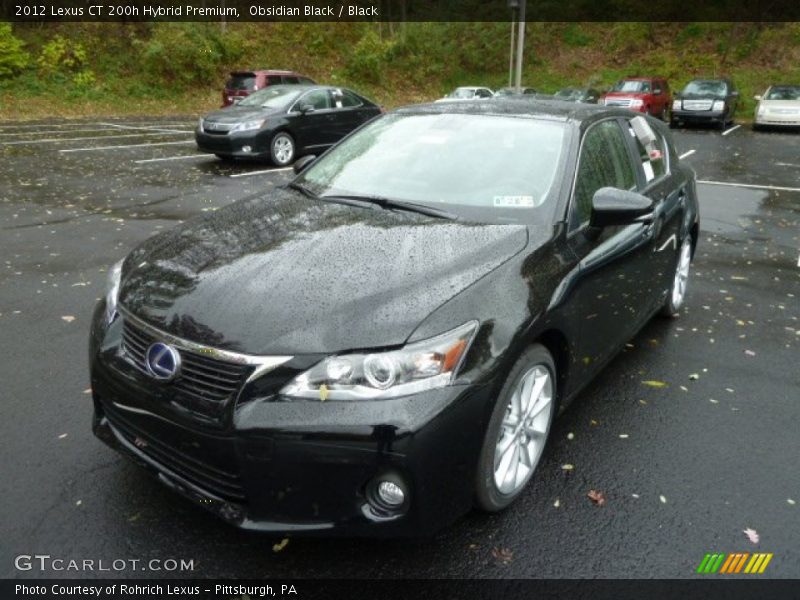 Obsidian Black / Black 2012 Lexus CT 200h Hybrid Premium