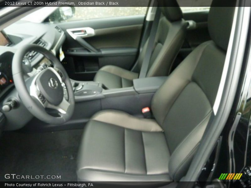  2012 CT 200h Hybrid Premium Black Interior