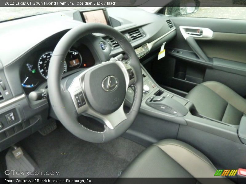  2012 CT 200h Hybrid Premium Black Interior