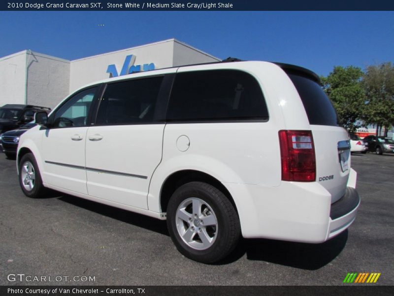 Stone White / Medium Slate Gray/Light Shale 2010 Dodge Grand Caravan SXT