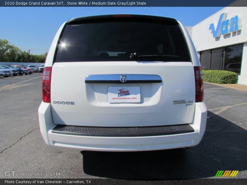 Stone White / Medium Slate Gray/Light Shale 2010 Dodge Grand Caravan SXT