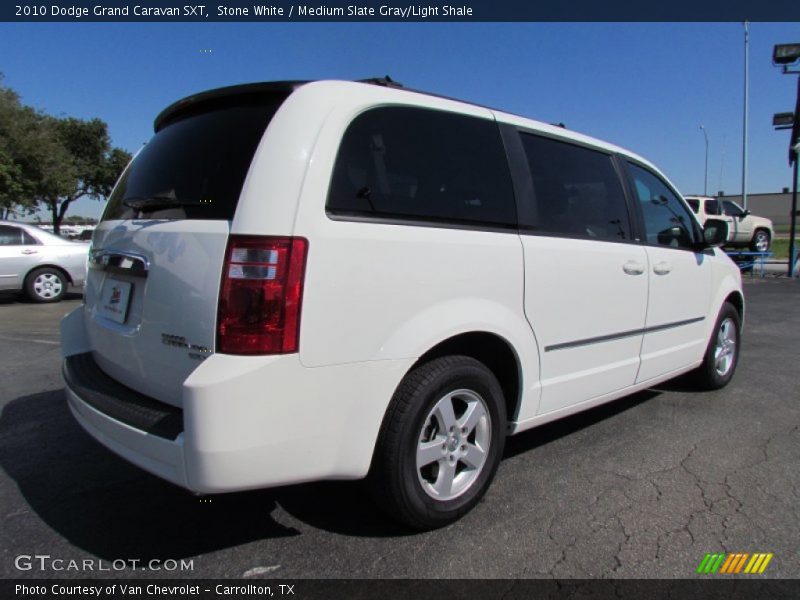 Stone White / Medium Slate Gray/Light Shale 2010 Dodge Grand Caravan SXT