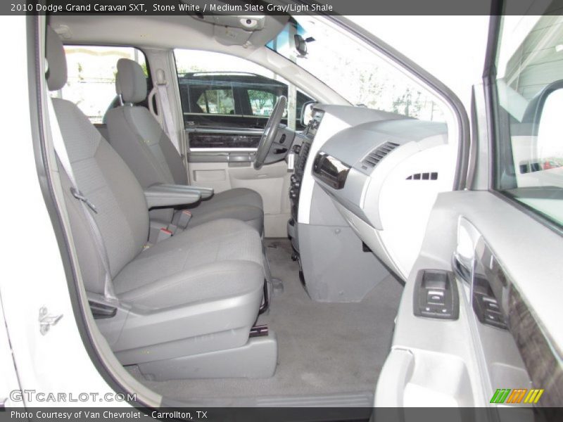 Stone White / Medium Slate Gray/Light Shale 2010 Dodge Grand Caravan SXT