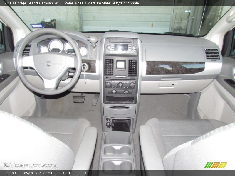 Stone White / Medium Slate Gray/Light Shale 2010 Dodge Grand Caravan SXT