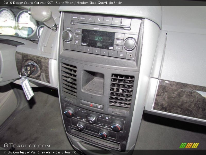 Stone White / Medium Slate Gray/Light Shale 2010 Dodge Grand Caravan SXT