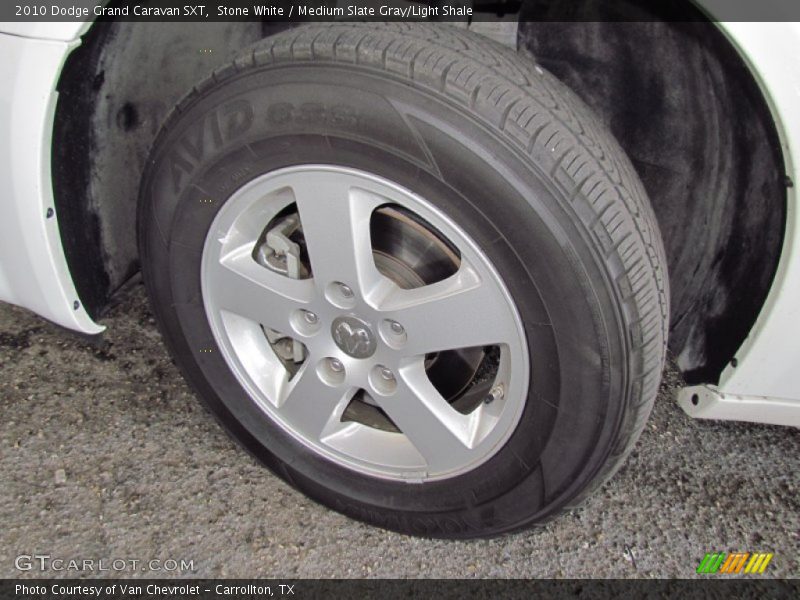 Stone White / Medium Slate Gray/Light Shale 2010 Dodge Grand Caravan SXT