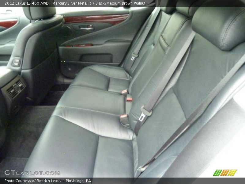  2012 LS 460 AWD Black/Medium Brown Walnut Interior
