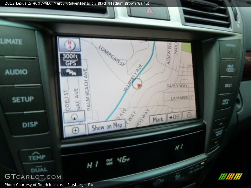 Navigation of 2012 LS 460 AWD