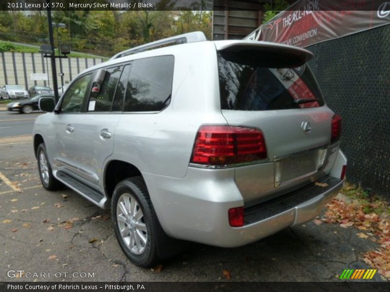 Mercury Silver Metallic / Black 2011 Lexus LX 570