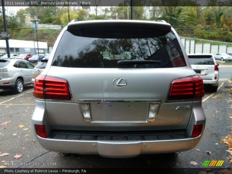 Mercury Silver Metallic / Black 2011 Lexus LX 570