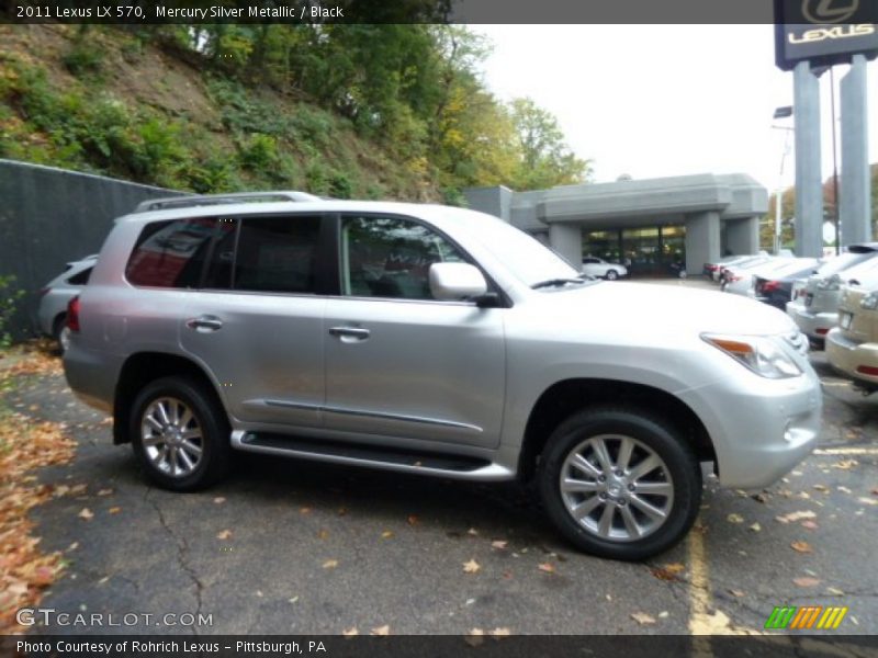 Mercury Silver Metallic / Black 2011 Lexus LX 570