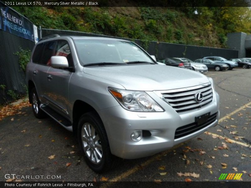 Mercury Silver Metallic / Black 2011 Lexus LX 570