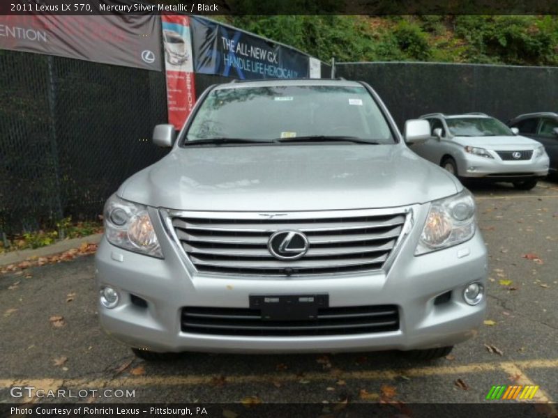 Mercury Silver Metallic / Black 2011 Lexus LX 570