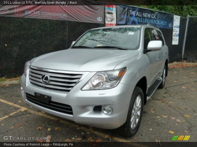 Mercury Silver Metallic / Black 2011 Lexus LX 570