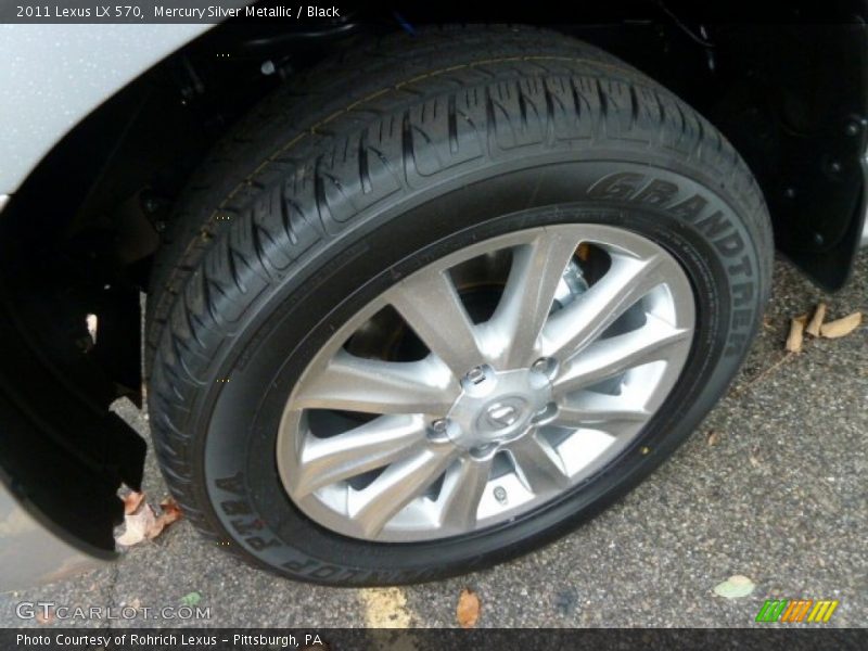 Mercury Silver Metallic / Black 2011 Lexus LX 570