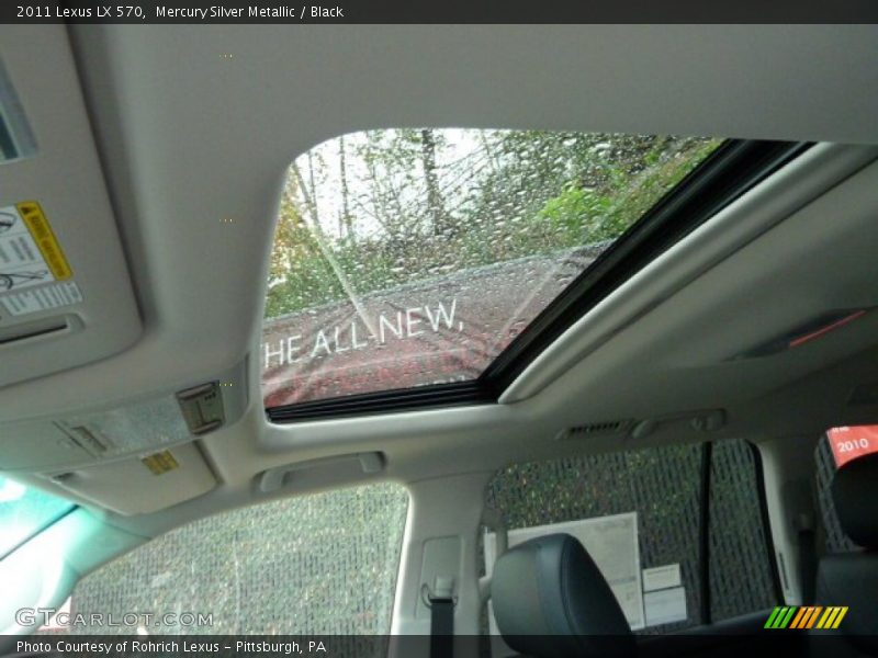 Mercury Silver Metallic / Black 2011 Lexus LX 570