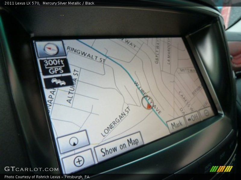 Mercury Silver Metallic / Black 2011 Lexus LX 570