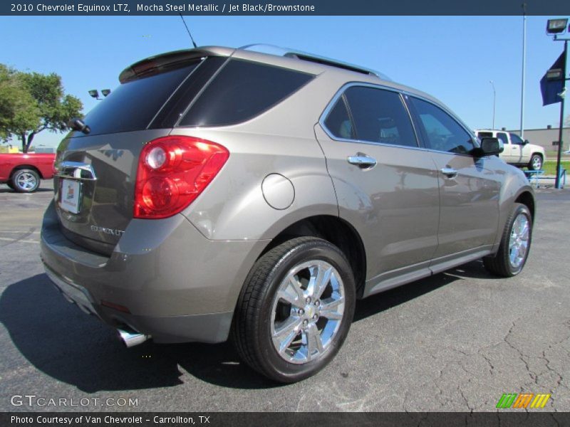 Mocha Steel Metallic / Jet Black/Brownstone 2010 Chevrolet Equinox LTZ
