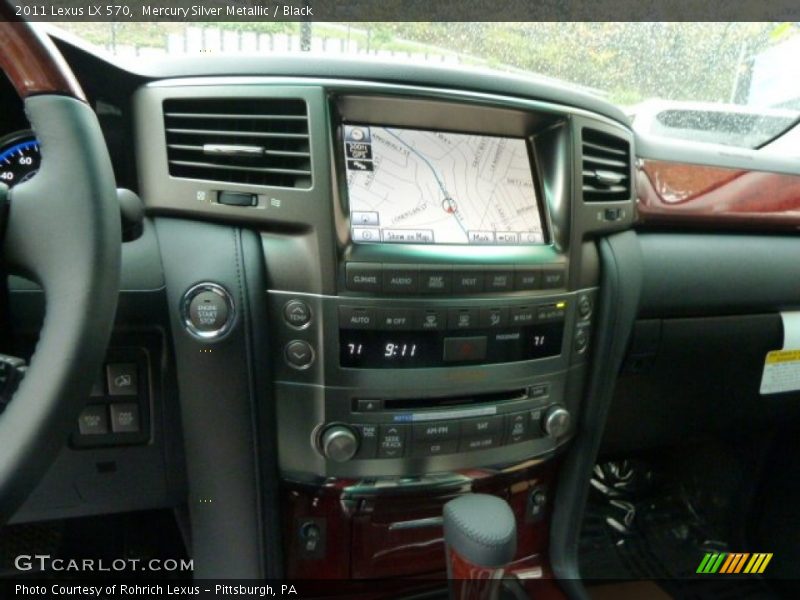 Mercury Silver Metallic / Black 2011 Lexus LX 570