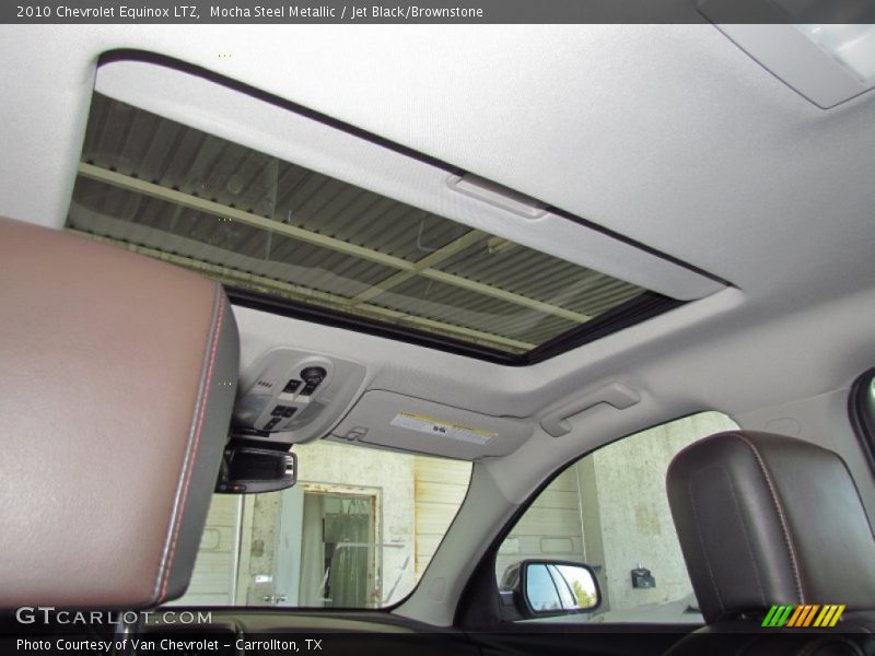 Mocha Steel Metallic / Jet Black/Brownstone 2010 Chevrolet Equinox LTZ