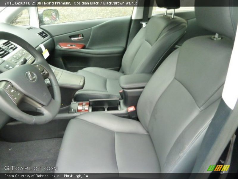  2011 HS 250h Hybrid Premium Black/Brown Walnut Interior