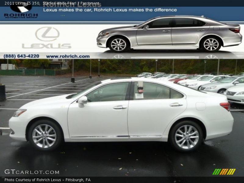 Starfire White Pearl / Parchment 2011 Lexus ES 350