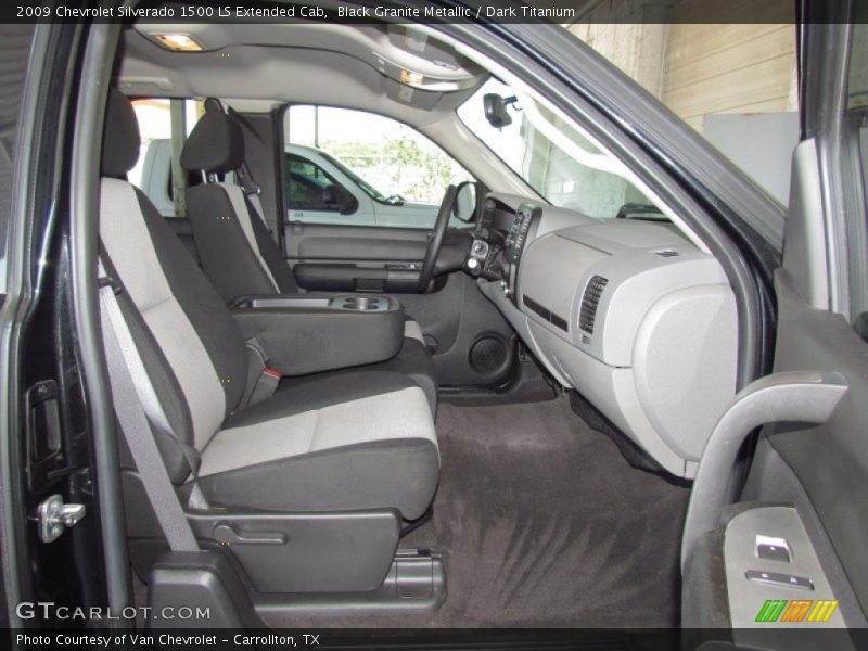 Black Granite Metallic / Dark Titanium 2009 Chevrolet Silverado 1500 LS Extended Cab