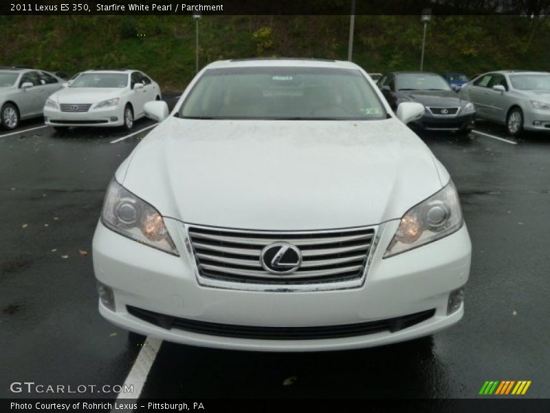 Starfire White Pearl / Parchment 2011 Lexus ES 350