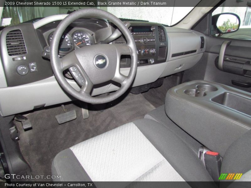 Dark Titanium Interior - 2009 Silverado 1500 LS Extended Cab 