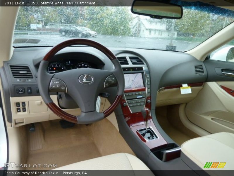 Starfire White Pearl / Parchment 2011 Lexus ES 350