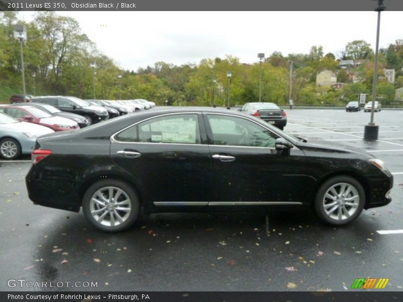Obsidian Black / Black 2011 Lexus ES 350