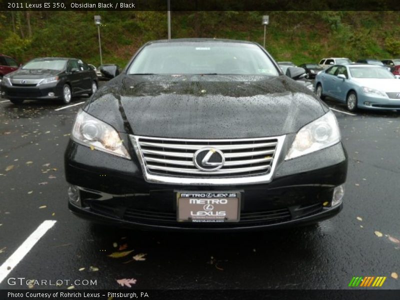 Obsidian Black / Black 2011 Lexus ES 350