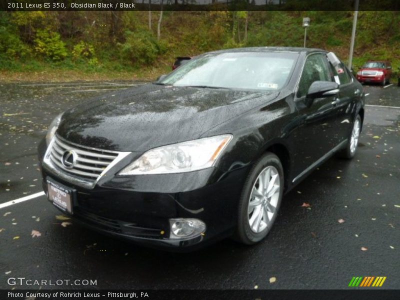 Obsidian Black / Black 2011 Lexus ES 350