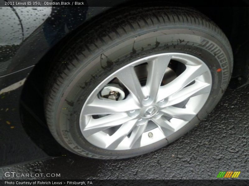 Obsidian Black / Black 2011 Lexus ES 350