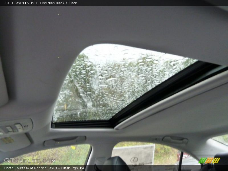 Obsidian Black / Black 2011 Lexus ES 350
