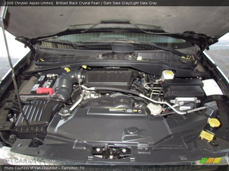 Brilliant Black Crystal Pearl / Dark Slate Gray/Light Slate Gray 2008 Chrysler Aspen Limited