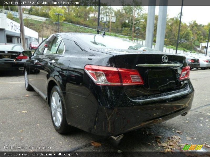 Obsidian Black / Parchment 2011 Lexus ES 350