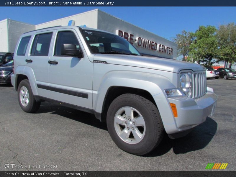 Bright Silver Metallic / Dark Slate Gray 2011 Jeep Liberty Sport