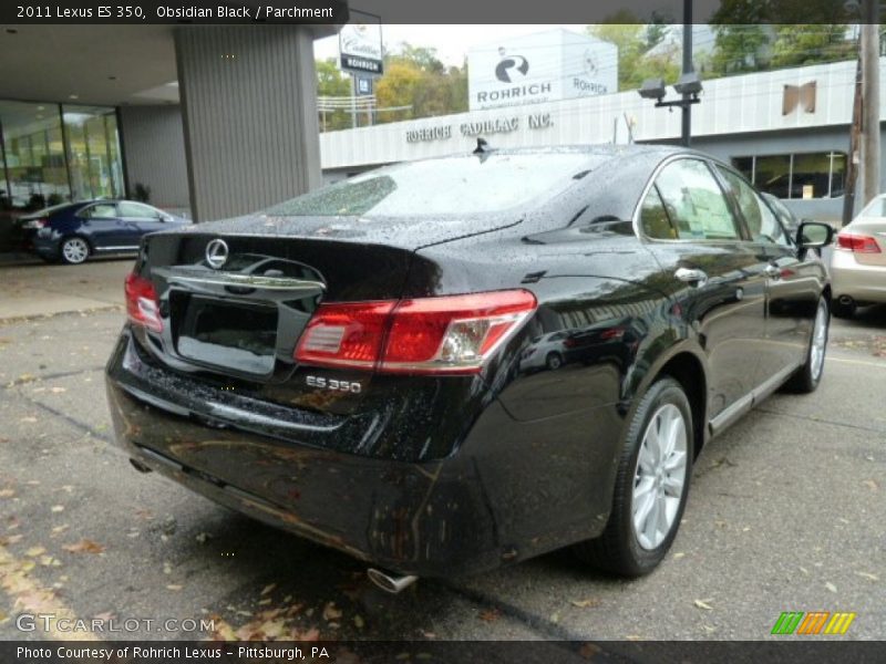 Obsidian Black / Parchment 2011 Lexus ES 350