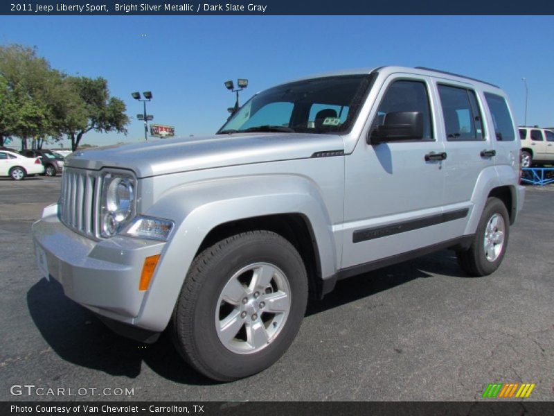 Bright Silver Metallic / Dark Slate Gray 2011 Jeep Liberty Sport