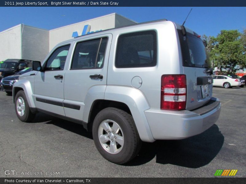 Bright Silver Metallic / Dark Slate Gray 2011 Jeep Liberty Sport