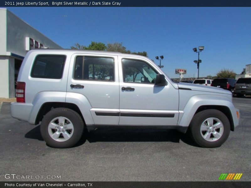 Bright Silver Metallic / Dark Slate Gray 2011 Jeep Liberty Sport